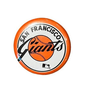 SAN FRANCISCO GIANTS - Vintage Baseball Team Logo MLB Pinback Pin Button Badge